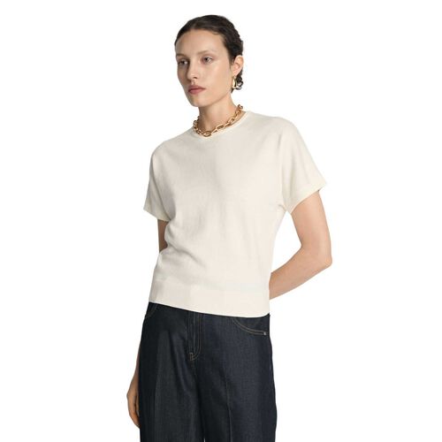 Veronika Maine Cotton Cashmere Knit Tee